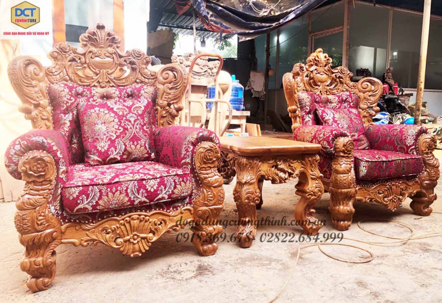 bàn ghế sofa hoàng gia